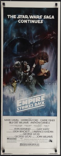 4w0167 EMPIRE STRIKES BACK insert 1980 best Gone with the Wind style art by Roger Kastel!