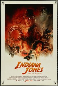 4w0861 INDIANA JONES & THE DIAL OF DESTINY advance DS 1sh 2023 Ford & cast by Tony Stella!