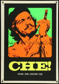 4w0562 CHE Italian 1sh 1969 completely different day-glo art of Omar Sharif as Guevara by Nistri!