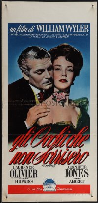 4w0116 CARRIE Italian locandina R1959 Laurence Olivier & Jennifer Jones, William Wyler, ultra rare!