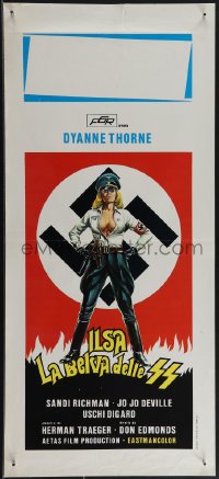4w0128 ILSA SHE WOLF OF THE SS Italian locandina 1975 different Dyanne Thorne as Nazi, ultra rare!