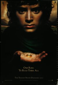 4w0895 LORD OF THE RINGS: THE FELLOWSHIP OF THE RING teaser DS 1sh 2001 J.R.R. Tolkien, one ring!