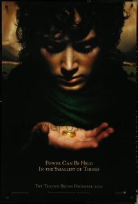 4w0894 LORD OF THE RINGS: THE FELLOWSHIP OF THE RING teaser DS 1sh 2001 J.R.R. Tolkien, power!