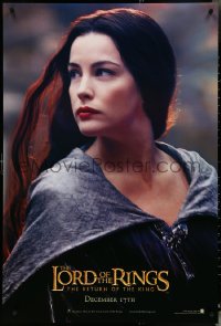 4w0899 LORD OF THE RINGS: THE RETURN OF THE KING teaser DS 1sh 2003 sexy Liv Tyler as Arwen!