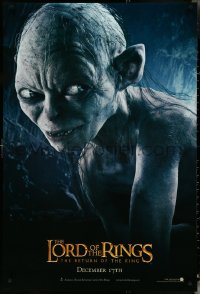 4w0897 LORD OF THE RINGS: THE RETURN OF THE KING teaser DS 1sh 2003 CGI Andy Serkis as Gollum!