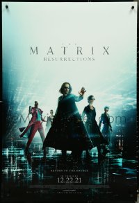 4w0914 MATRIX RESURRECTIONS IMAX advance DS 1sh 2021 Keanu Reeves, Carrie-Anne Moss, top cast!