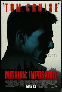 4w0917 MISSION IMPOSSIBLE advance DS 1sh 1996 Tom Cruise, Jon Voight, Brian De Palma directed!