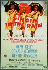 4w0979 SINGIN' IN THE RAIN DS 1sh R2000 Gene Kelly, Donald O'Connor, Debbie Reynolds!