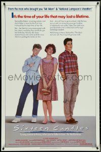 4w0980 SIXTEEN CANDLES 1sh 1984 Molly Ringwald, Anthony Michael Hall, directed by John Hughes!