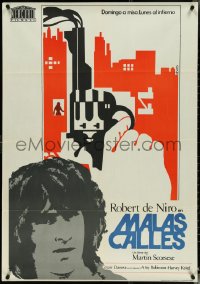 4w0665 MEAN STREETS Spanish 1977 Scorsese, Robert De Niro, Harvey Keitel, different Alberto art!