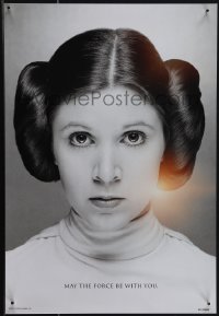 4w0242 CARRIE FISHER #4312/8000 13x19 special poster 2017 close-up as Princess Leia from Star Wars!