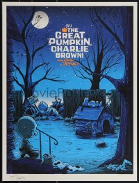 4w0277 IT'S THE GREAT PUMPKIN, CHARLIE BROWN signed #109/280 18x24 art print 2015 by Doyle, reg.!