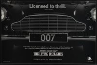 4w0316 LIVING DAYLIGHTS 12x18 special poster 1986 great image of classic Aston Martin car grill!