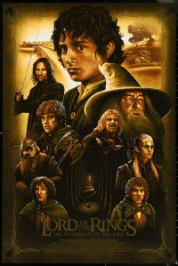4w0088 LORD OF THE RINGS: THE FELLOWSHIP OF THE RING artist's proof 24x36 art print 2017 Rabalais!