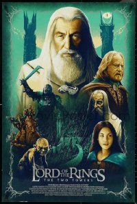 4w0060 LORD OF THE RINGS: THE TWO TOWERS #15/50 24x36 art print 2017 art by Adam Rabalais!