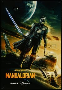 4w0552 MANDALORIAN DS tv poster 2023 great sci-fi art of the bounty hunter with the Darksaber!