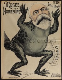 4w0232 MUSEE DES HORREURS #29 20x26 French special poster 1900 anti-Dreyfusard, Lenepveu, ultra rare!