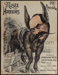 4w0233 MUSEE DES HORREURS #27 20x26 French special poster 1900 anti-Dreyfusard, Lenepveu, ultra rare!