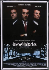 4x0316 GOODFELLAS linen int'l Spanish language 1sh 1990 Robert De Niro, Joe Pesci, Liotta, Scorsese