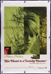 4x0336 HEART IS A LONELY HUNTER linen 1sh 1968 Alan Arkin, introducing Sondra Locke, Carson McCullers