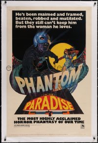 4x0585 PHANTOM OF THE PARADISE linen revised 1sh 1974 Brian De Palma, different Richard Corben art!