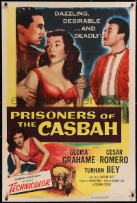 4x0605 PRISONERS OF THE CASBAH linen 1sh 1953 dazzling, desirable & deadly sexy Gloria Grahame!