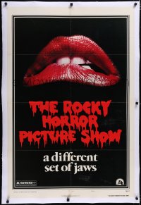 4x0647 ROCKY HORROR PICTURE SHOW linen 1sh 1975 close up lips image, a different set of jaws!