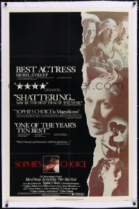 4x0714 SOPHIE'S CHOICE linen 1sh 1983 Meryl Streep as enigmatic title character & WWII survivor!