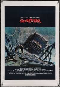 4x0715 SORCERER linen 1sh 1977 William Friedkin, Roy Schieder, remake of Clouzot's Wages of Fear!