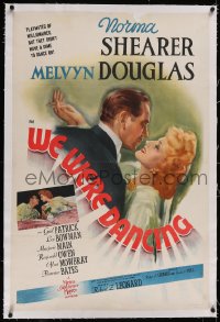 4x0847 WE WERE DANCING linen style C 1sh 1942 professional guests Norma Shearer & Melvin Douglas!
