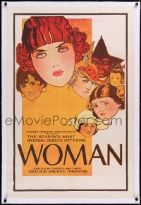 4x0869 WOMAN linen 1sh 1918 striking Burton Rice stone litho art of many different women!