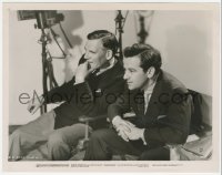 4y1165 DODSWORTH candid 8x10.25 still 1936 William Wyler & Walter Huston behind the scenes!