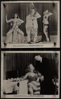 4y1431 STRIP TEASE MURDER CASE 2 8x10 stills 1950 battle of sexy stripteasers, murder steals show!