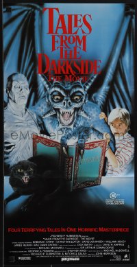 4y0427 TALES FROM THE DARKSIDE Aust daybill 1990 George Romero & Stephen King, creepy art of demon!