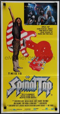 4y0430 THIS IS SPINAL TAP Aust daybill 1985 Rob Reiner rock & roll cult classic, different image!