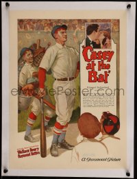 4y0035 CASEY AT THE BAT campaign book page 1927 Davenport art of baseball star Wallace Beery!
