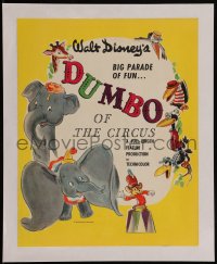 4y0036 DUMBO campaign book page 1941 Walt Disney cartoon classic, Dumbo of the Circus, great art!