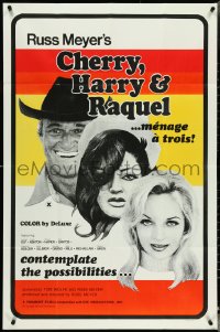 4y0736 CHERRY, HARRY & RAQUEL 1sh 1969 Russ Meyer, consider the menage a trois possibilities!