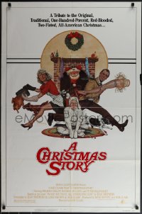 4y0738 CHRISTMAS STORY NSS style 1sh 1983 classic Christmas movie, art by Robert Tanenbaum!