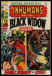 4y0281 AMAZING ADVENTURES #1 comic book Aug 1970 art by Jack Kirby & Romita, Black Widow & Inhumans!