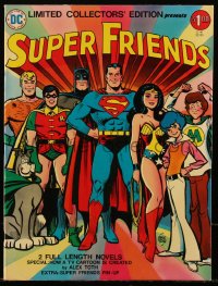 4y0297 SUPER FRIENDS #C-41 10x13.5 comic book Jan 1976 art by Alex Toth, limited collectors' edition!