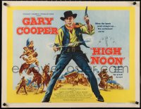 4y0021 HIGH NOON 1/2sh 1952 full-length Gary Cooper with smoking gun, Fred Zinnemann classic, rare!