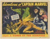 4y0437 ADVENTURES OF CAPTAIN MARVEL chapter 1 TC 1941 Tom Tyler in costume, full-color, ultra rare!