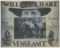 4y0500 APOSTLE OF VENGEANCE TC R1920s incredible border art of William S. Hart with two guns, rare!