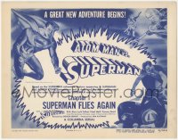 4y0439 ATOM MAN VS SUPERMAN chapter 1 TC 1950 great art & photo of Kirk Alyn in costume, very rare!