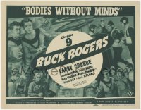 4y0447 BUCK ROGERS chapter 9 TC 1939 Buster Crabbe, Universal sci-fi serial, Bodies Without Minds!