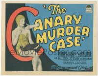 4y0198 CANARY MURDER CASE TC 1929 great image with only sexy showgirl Louise Brooks, ultra rare!