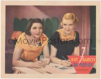 4y0217 DR. MONICA LC 1934 great close up of beautiful Kay Francis & Verree Teasdale, ultra rare!