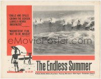 4y0547 ENDLESS SUMMER LC 1964 great image of eight surfers on their boards, Bruce Brown classic!