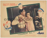 4y0239 STEAMBOAT BILL JR LC 1928 pretty Marion Byron fixing Buster Keaton's bow tie, very rare!